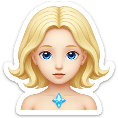 Cute pleiadian child female sticker