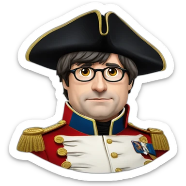 carles puigdemont as napoleon with hat sticker