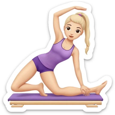 Pilates girly sticker