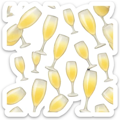 champagne toast sticker