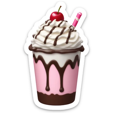 pink milkshake sticker