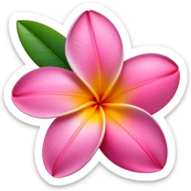 Plumeria  sticker