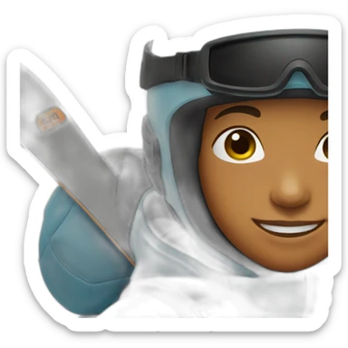 13 years old boy snowboarding sticker