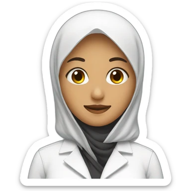 Pharmacist with hijab sticker