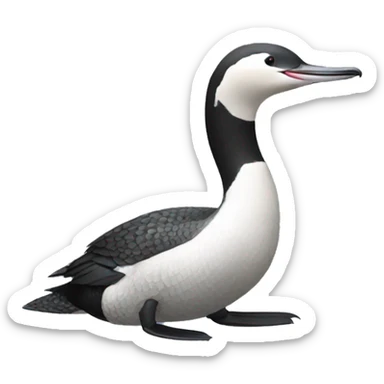 Black-throated loon sticker