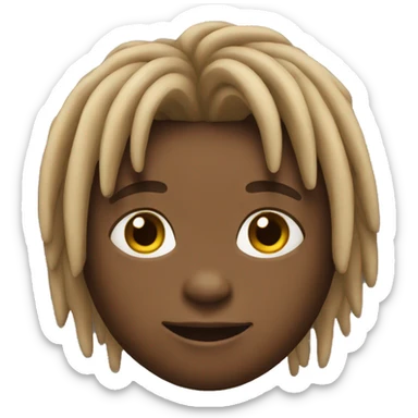 black boy with dreads sticker