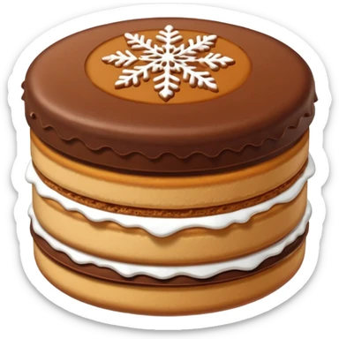 alfajor de chocolate sticker