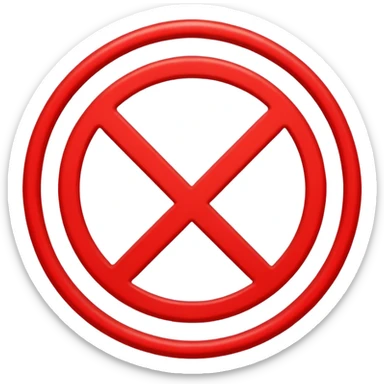 No rice sign sticker