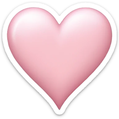 Light pink heart sticker