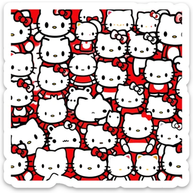 Hello Kitty and friends sticker