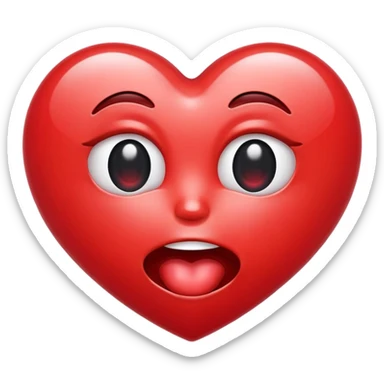 drooling heart eyes emoji sticker