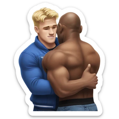 jake paul hugging mike tyson sticker