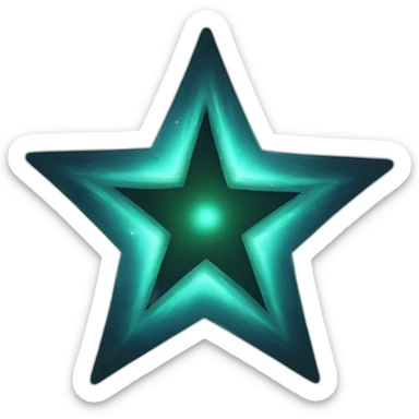 magic star out of a zylinder sticker