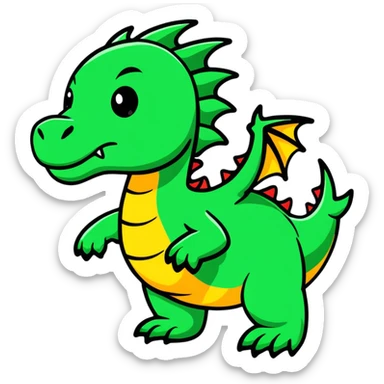 Fierce dragon sticker