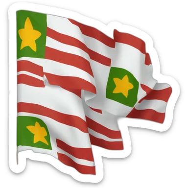 drapeau guadeloupe le vrai pas le colonialiste sticker