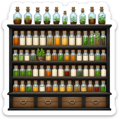 Apothecary medieval sticker