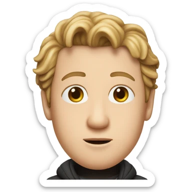 Kevin Culkin from Home Alone sits at the table sticker