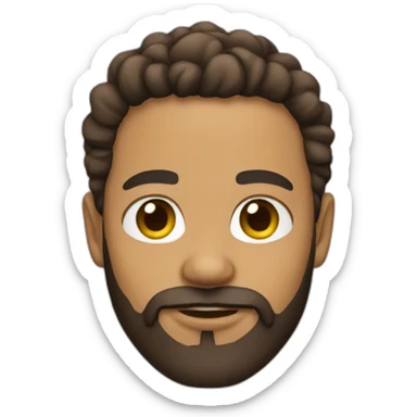 Lightskin bearded sticker