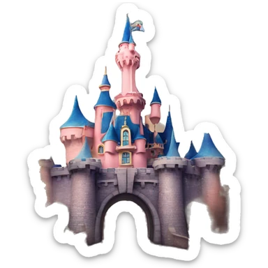 The castle from Disneyland Paris sticker