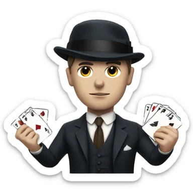 Tommy Shelby play poker sticker