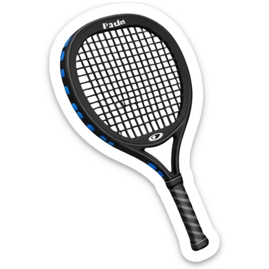 raket padel sticker