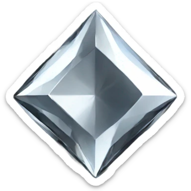 black diamond chrome four-point star diamond diamond star sticker