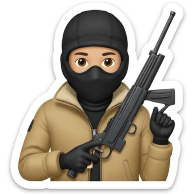 Peux tu me faire un braqueur 🙏🏽  sticker