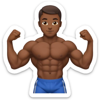bodybuilder  dosh Basa rate  sticker