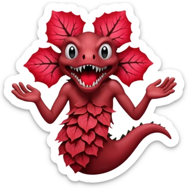 La flor del demogorgon sticker