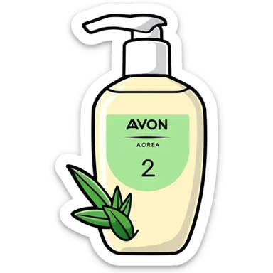 AVON hand lotion with aloe vera sticker
