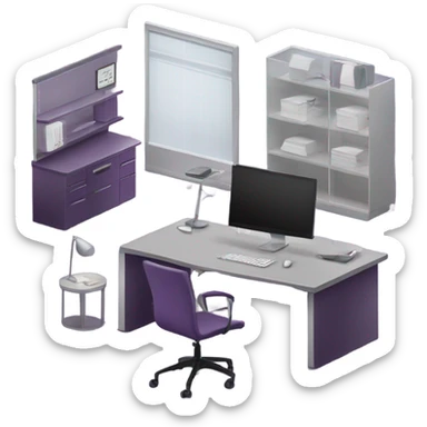 business purple sticker