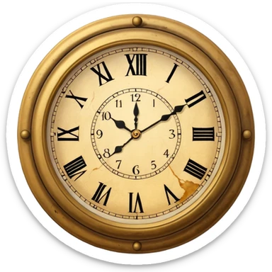 clock that tea sticker