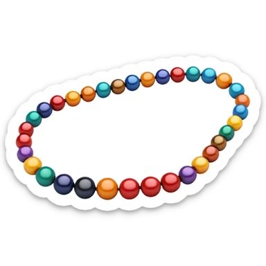 Colorful String Bead sticker