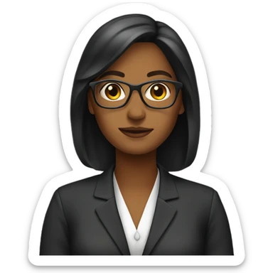 Lawyer owner female sticker