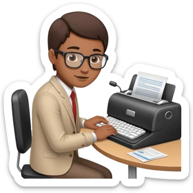 hand typing on a keyboard, manual vendor vetting sticker