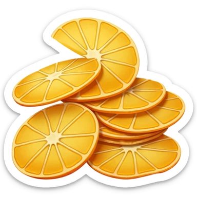orange potato chips sticker