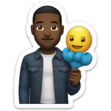 MKBHD holding an iJustine plushie sticker