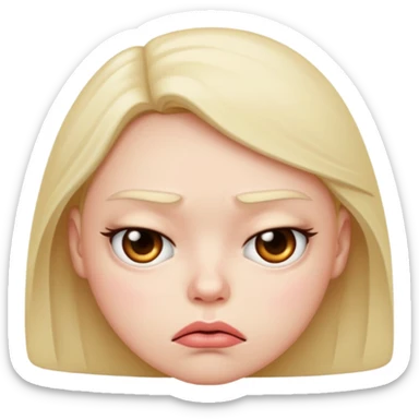 I want an emoji that’s pouting  sticker