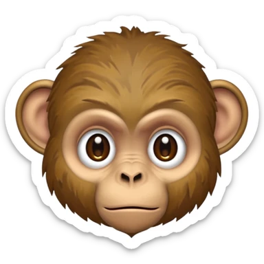 homeless dirty poor monkey  sticker