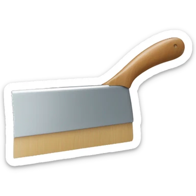 squeegee with long wooden handle sticker