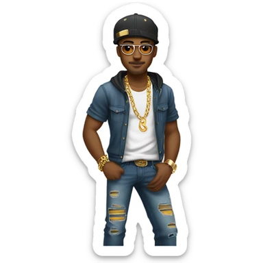 Gangsta gay man sticker