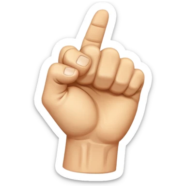 back of veiny fist rearview sticker