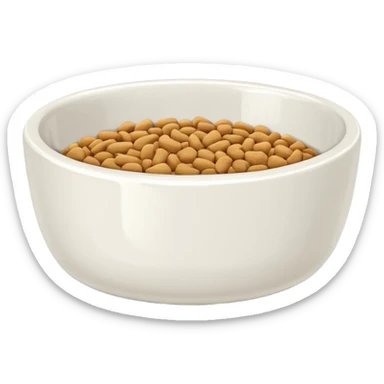 pet food bowl sticker