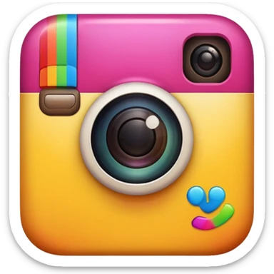 instagram logo emoji text sticker