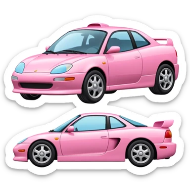 PINK COLOR 2000 YEAR MODEL GIRLS MODEL CAR WITHOUT GIRL CHARCTER sticker