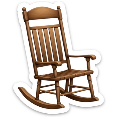a rocking chair sticker
