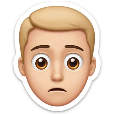 confused and puzzled expression sticker