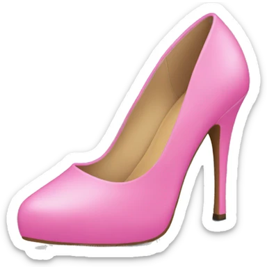 Pink 7 inch heels sticker