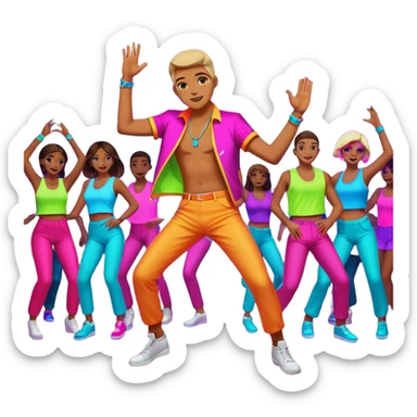 danse boite de nuit sticker