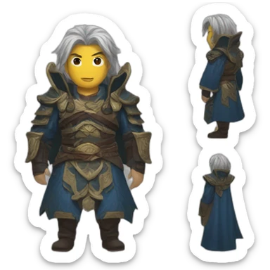 imaginative hajun from record of ragnorok sticker